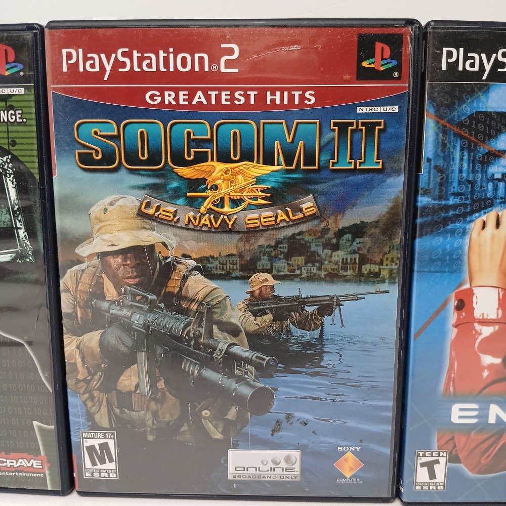 Playstation 2 Shooter Video Game Lot Of 3 SOCOM 2 Navy SEAL End Game The Plan - Picture 3 of 9